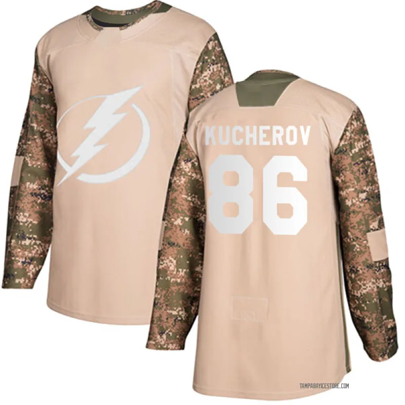 Camo Youth Nikita Kucherov Tampa Bay Lightning Authentic Veterans