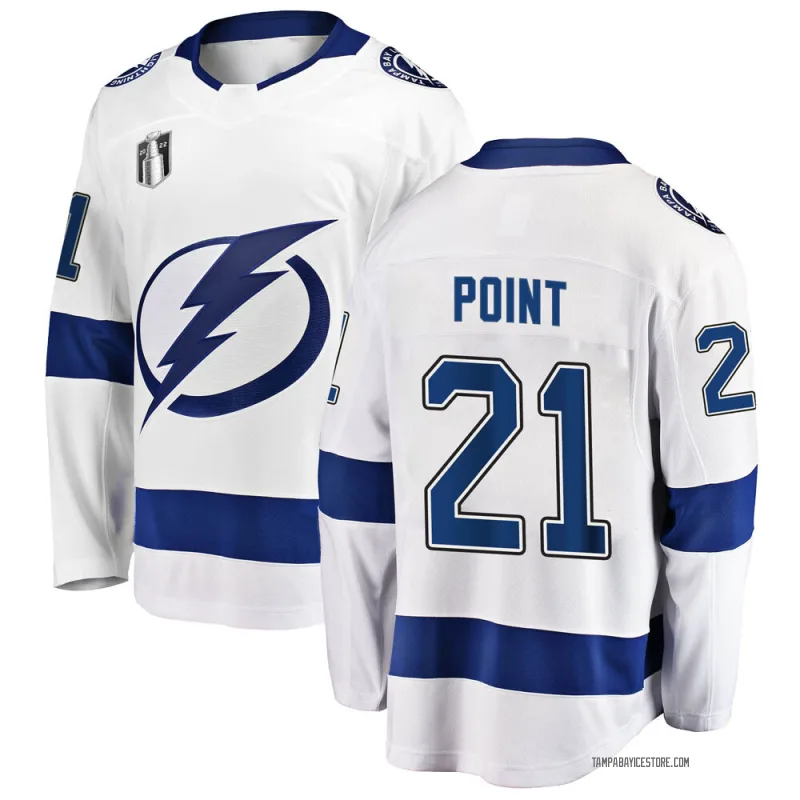 Tampa Bay Lightning Brayden Point 21 Alternate 2022 Stanley Cup Champions  Breakaway Men Jersey - Black - Bluefink