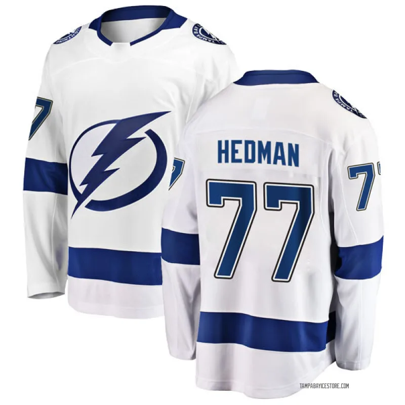 Victor Hedman Tampa Bay Lightning Jersey #77 Purple Fights Cancer